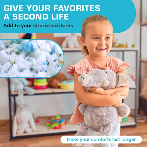 Xtreme Comforts 5 LBS Bean Bag Filler w/Shredded Memory Foam - Pillow Stuffing Material for Couch Pillows, Cushions, Bean Bag Refill Filling, & More Poly Fil/Polyfill Stuffing Needs (5 Pounds)