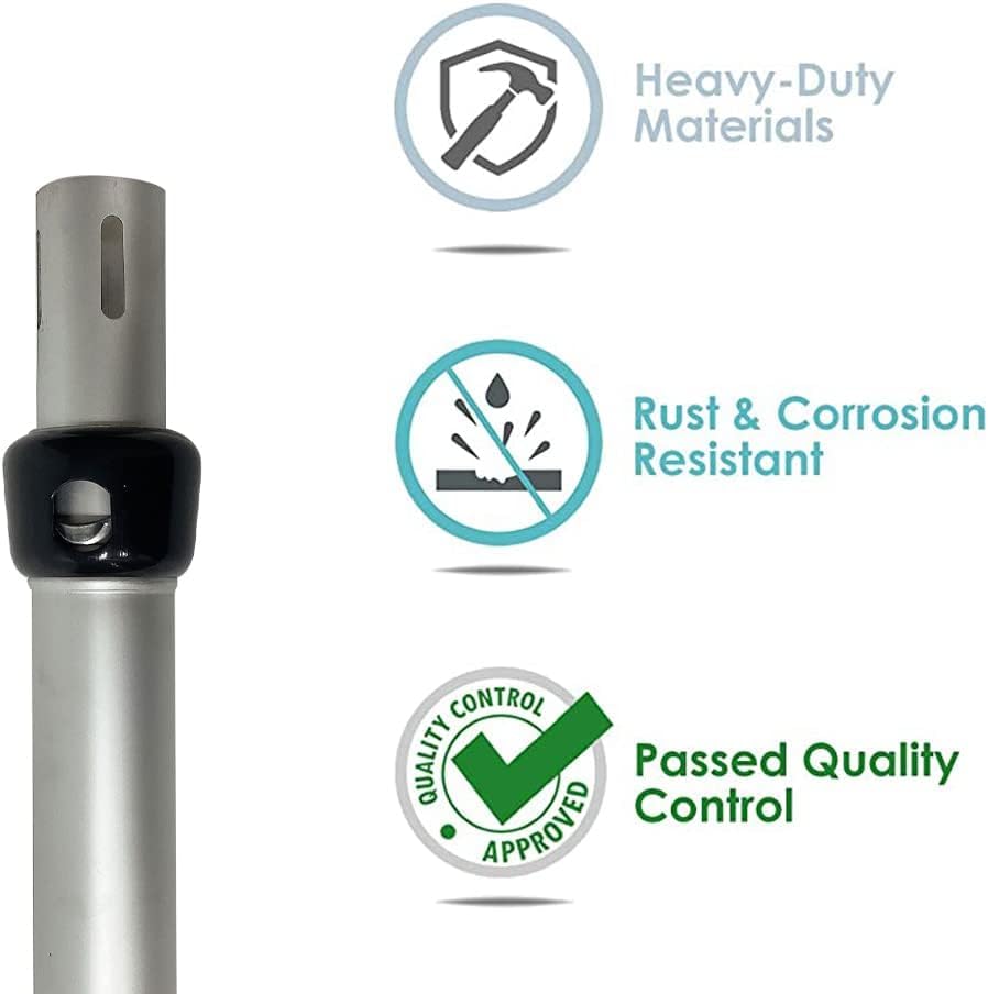 WEPDIY Portable Pipe and Drape Heavy Duty Backdrop Stand, ADJ Metal Frame and Heavy Metal Base for Wedding, Birthday Party, Photography Backdrop (1*ADJ UprightPole 4-7FT)