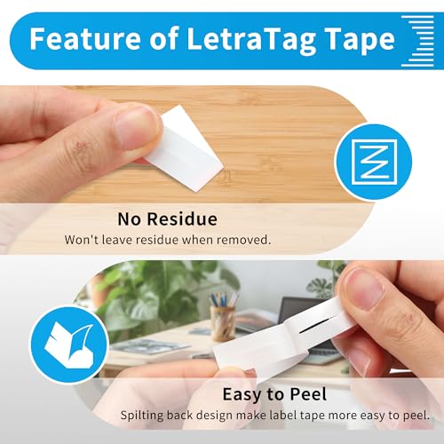 Wonfoucs 3-Pack Paper White Tape Replacement for Dymo Label Maker Refills, Compatible with Dymo Letratag Refills 1/2 x 13 for LetraTag LT-100T LT-100H