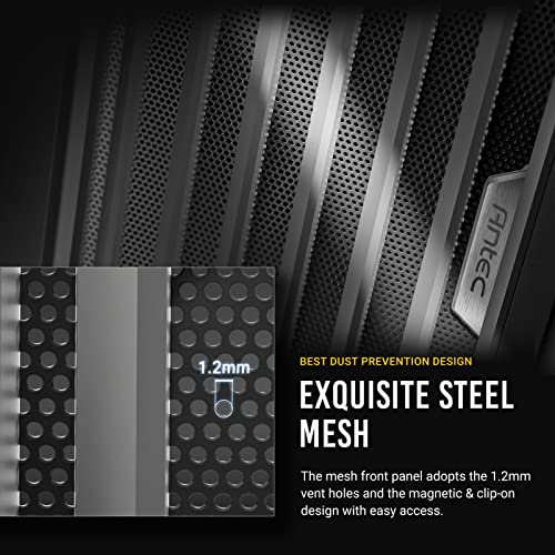 Antec Performance 1 FT, Full Tower, RTX40 Fully Compatible, Temp Display, 4 x Storm T3 PWM Fans, Type-C, Dual TG Side Panels, Removable Top Bracket, High Airflow Mesh Front Panel, E-ATX PC Gaming Case