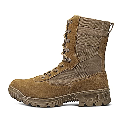 SAILOFO Men's Military Boots lightweight Tactical Boots jungle Hunting Hiking Boots Coyote Brown Size 13