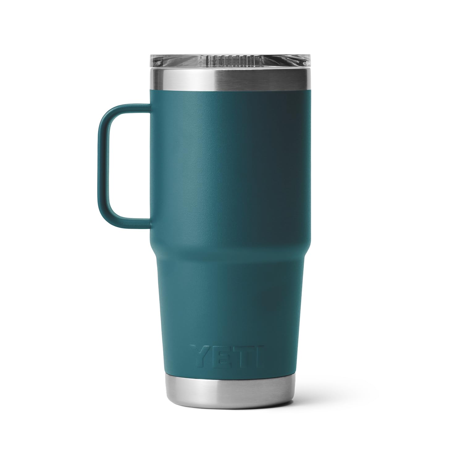 YETI Rambler 20 oz Travel Mug, Stainless Steel, Vacuum Insulated with Stronghold Lid, Agave Teal