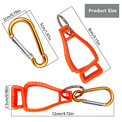 RichardJov 6PCS New Blue Glove Clips for Work, Construction, and Safety