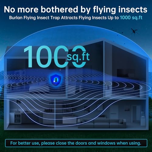 Fruit Fly Traps Indoor for Home: Plug in Mosquito Bug Zapper Gnat Moth Catcher with 9W Night UV Light, 2 Devices 20 Sticky Glue Board Refills for Indoors Flying Insect Trap