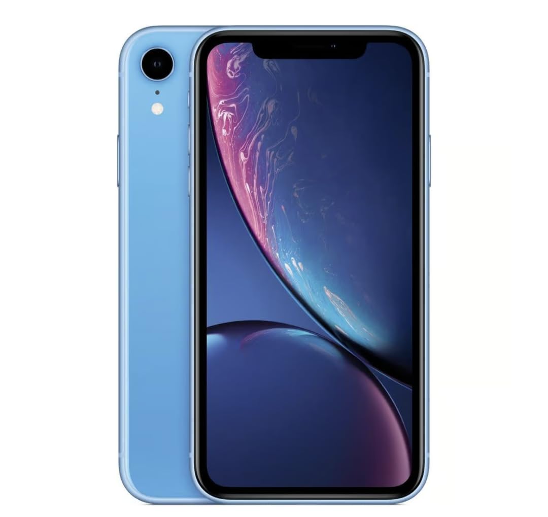 Apple iPhone XR, US Version, 64GB, Blue - Unlocked (Renewed)