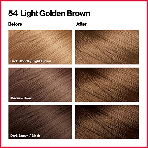 Revlon Permanent Hair Color, Permanent Brown Hair Dye, Colorsilk with 100% Gray Coverage, Ammonia-Free, Keratin and Amino Acids, Brown Shades (Pack of 3)