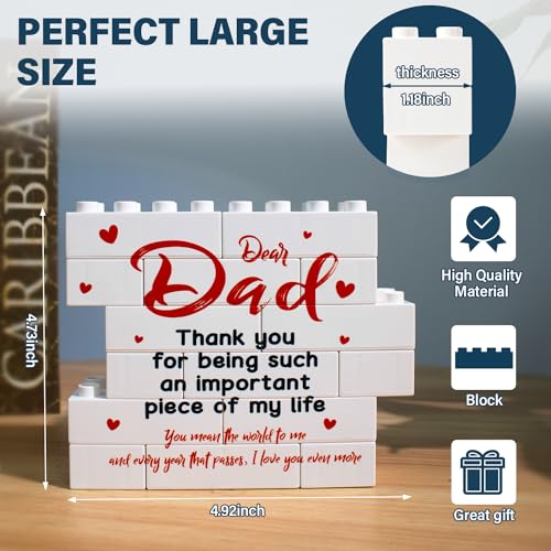 Fathers Day Dad Gifts from Daughter Son Birthday Gifts for Dad Father Best Dad Ever Gifts Thank You Gifts for Dad New Dad Daddy Father -Dad Decorative Signs & Plaques