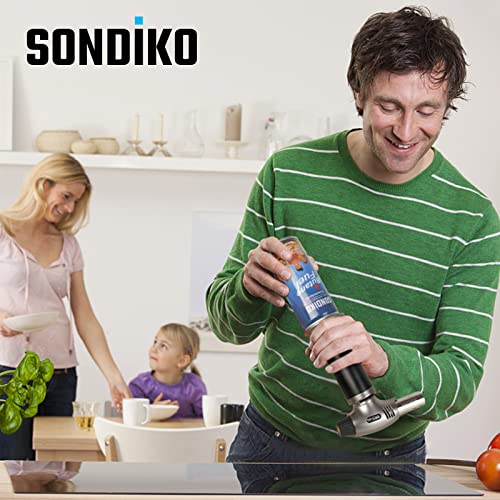 Sondiko Butane Refill, 175 ml, Lighter Fluid Refill, Premium Butane Refill for Torch Lighter, Buntae Torch, Kitchen Torch(1 Can)