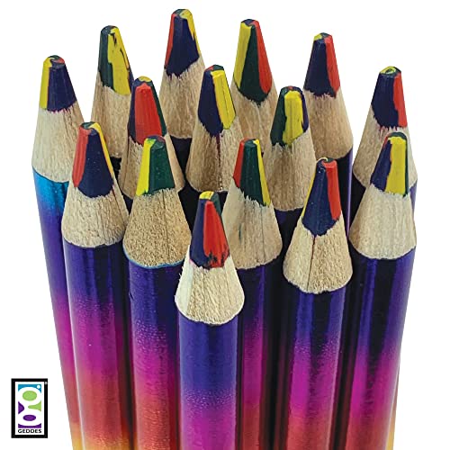 Raymond Geddes Rainbow Pencils for Kids (Pack of 50)