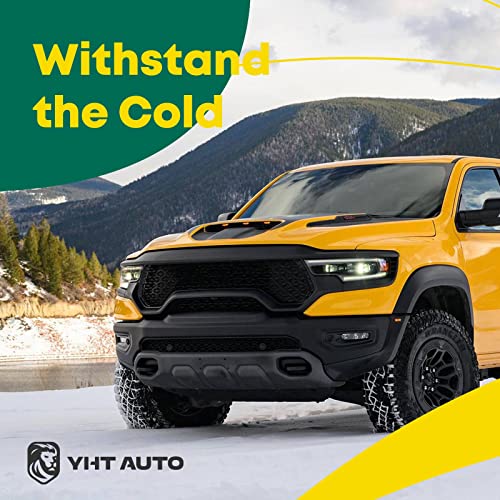 YHTAUTO OE Factory Style Fender Flares w/Hardware Kit Replacement for Dodge Ram 1500 2009-2018, Ram 1500 Classic 2019-2022, Matte Black Wheel Flare Cover Protector, Set of 4, Front & Rear