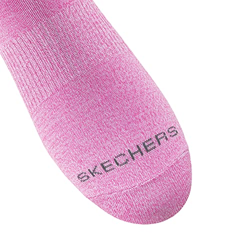 Skechers womens 5 Pack Low Cut Socks, Blue/Pink Grapefruit, 9 11 US