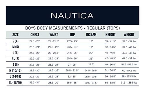 Nautica Boys' Big School Uniform Short Sleeve Pique Polo, Black, 14-16