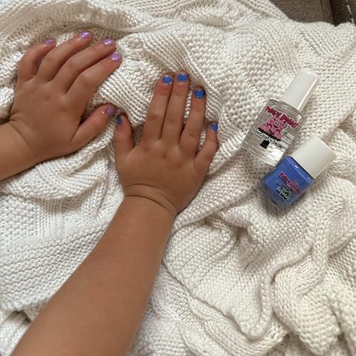 Piggy Paint | 100% Non-Toxic Girls Nail Polish Top Coat | Safe, Cruelty-free, Vegan, & Low Odor for Kids | Shine Topcoat