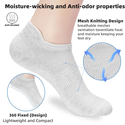 Corlap 4 Pairs Ankle Athletic Running Socks Black Soft Thin Low Cut Short Tab Socks for Men and Women