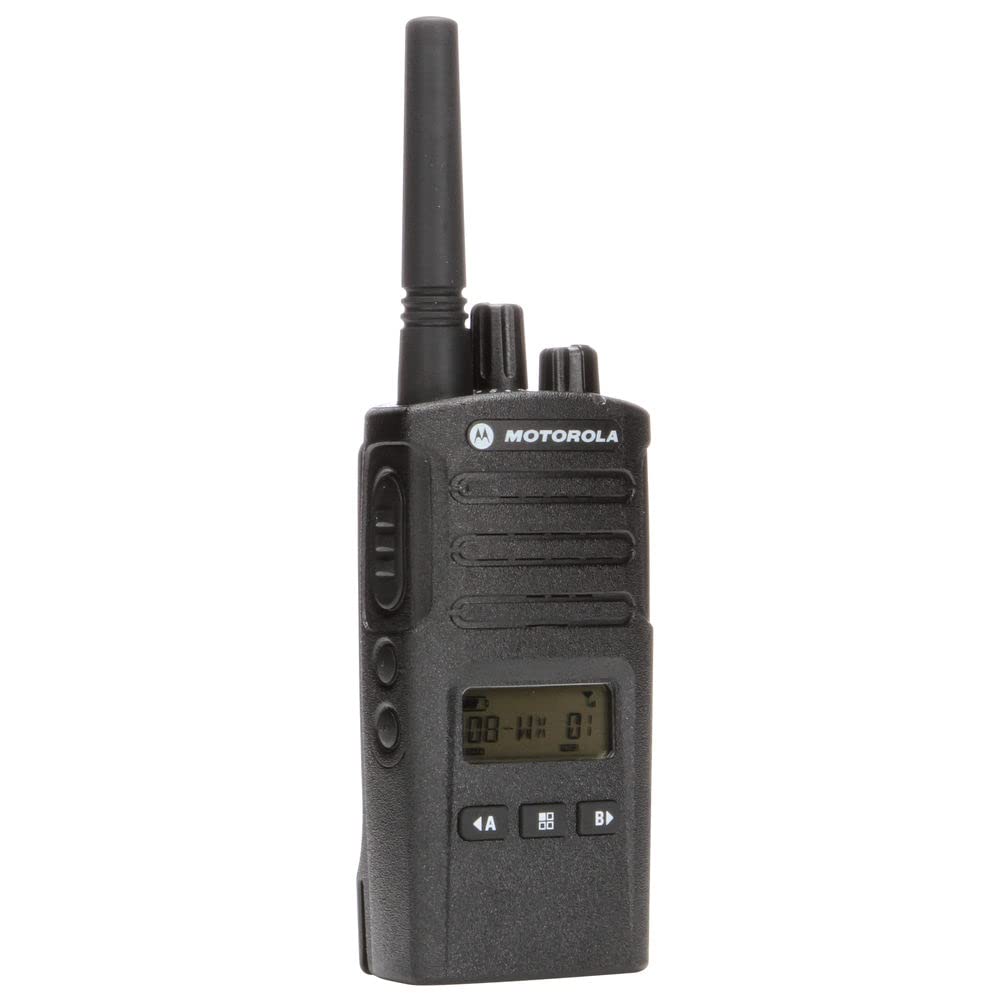 Motorola RMU2080d On-Site 2-Way Business Radio with Display (RMU2080D) + Mic Sanitizer Spray + Microfiber Cloth - Base Bundle