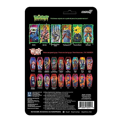 Super7 The Weirdest Trauma Bomb (Putrid Pals) - 3.75" The Weirdest Action Figure and Accessory Campy Horror Collectibles and Retro Toys