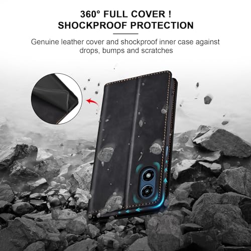 Jasonyu Flip Wallet Case for iPhone X/XS,Leather Magnetic Folio Cover with Card Holder,Kickstand - TPU Shockproof Durable Protective Phone Case,Blue