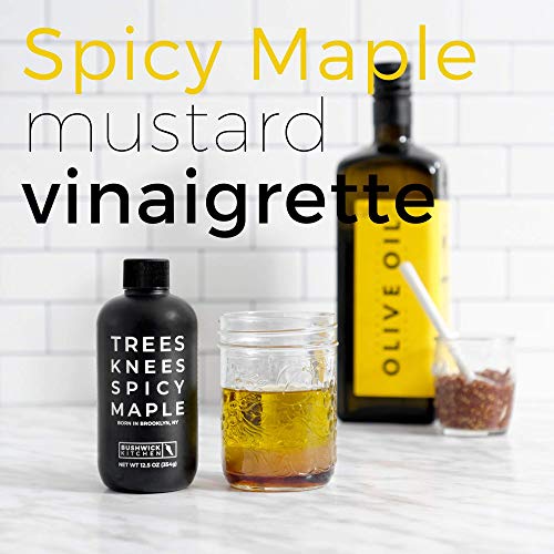 Trees Knees Spicy Maple, Organic Maple Syrup Infused with Habanero Peppers | 11.5 Ounce Bottle | Vegan, Gluten Free, Paleo-friendly, Grade-A Maple Syrup | Foodie Gifts, Spicy Food Gifts, Cocktail Gift