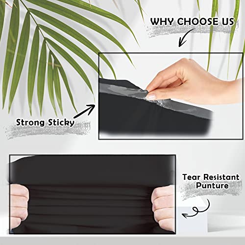 Yens Poly Mailers 6X9 200 Pack Black,Strong Self Seal Adhesive Shipping Envelopes Waterproof for Shipping, Mailing, Packaging M1