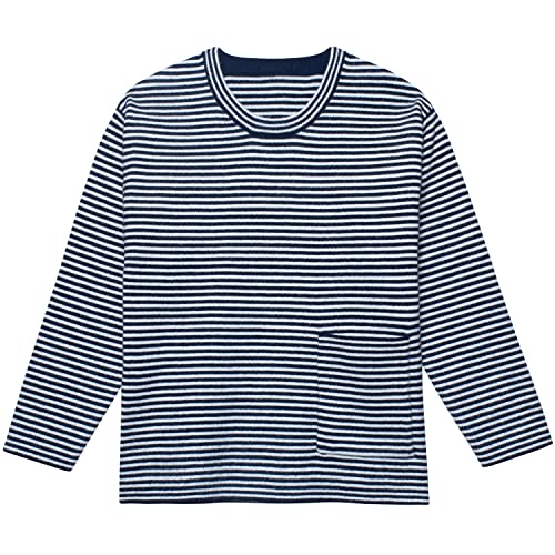 Gerber Baby and Toddler Boys Striped Sweater with Pocket, Blue, 12 Months