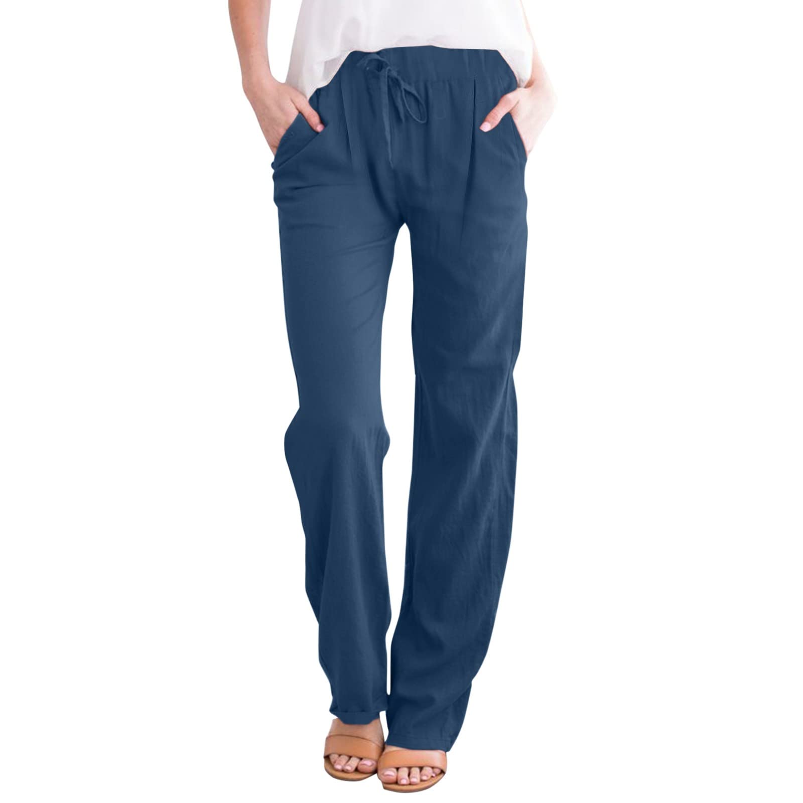 Linen Gauze Pants for Women,Prime Sale,Prime Membership,Amazon haul,My Summer orderd,See My Capri Orders,Best of Deals Today on Warehouse Clearance