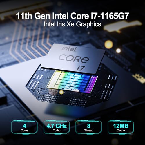 Intel NUC 11 NUC11PAHi7 32GB DDR4 RAM,1TB SSD,Win 11 Pro Mini PC,Core i7-1165G7 Processor 12M Cache, up to 4.7 GHz Mini Desktop Computer, Thunderbolt 4/Support 8K/WiFi 6/4K Quad Display/Bluetooth 5
