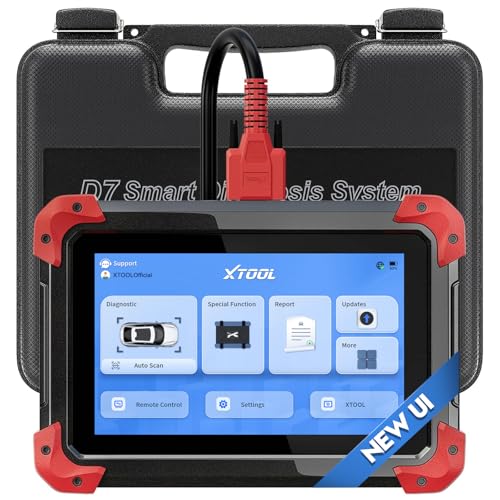 XTOOL D7 Bidirectional OBD2 Scanner: 2024 Newest Automotive Scanner Diagnostic Tool with Active Tests, Full System Diagnotics, 36+ Resets, Crank Sensor Relearn, ABS Bleed, Android 10, 3-Year Updates