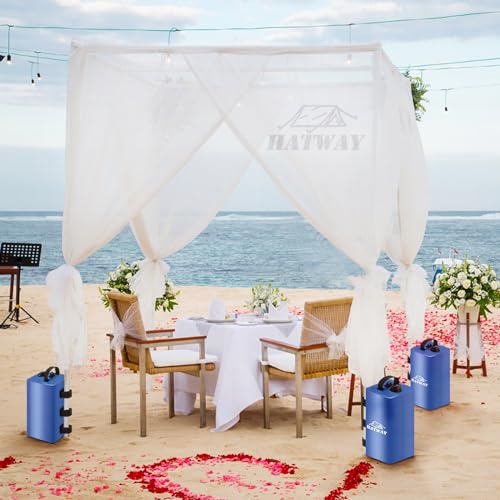 Hatway Canopy Water Weight Bag,88 LBS Water Tent Weights Set of 4 Leg Weights for Pop Up Canopy,Gazebo,Canopies,Tent-4 * 10L-Black