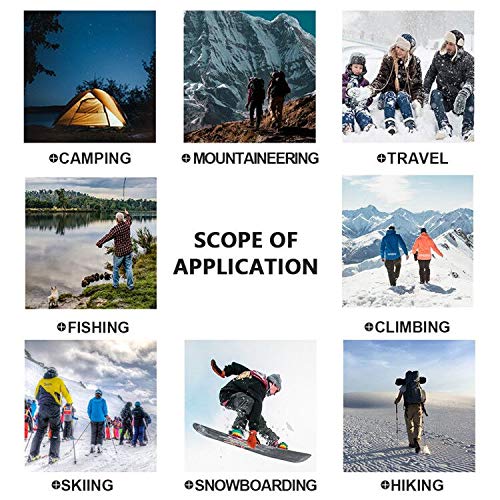Toomett Men's Snow Pants Waterproof Skiing Winter Insulated Soft Shell Outdoor Fleece Lined Cargo Hiking Pants with Zipper Pockets,MH4409,Army,29