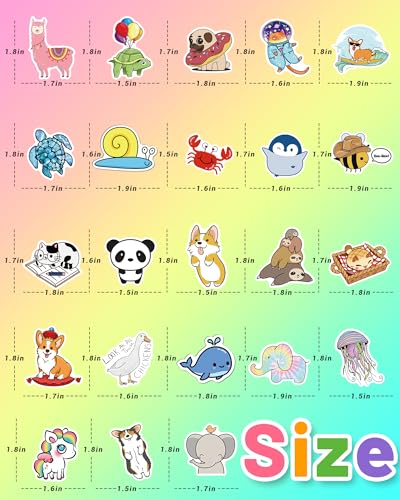 200 Pcs Stickers for Kids, Cute Water Bottle Stickers Vinyl Waterproof Laptop Stickers for Classroom School Students Gifts Teachers Supplies Party Favors Prizes for Kids Teens Girls