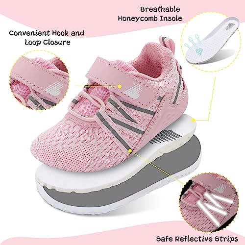 BARERUN Toddler Unisex Barefoot Shoes Kids Soft Sole First Walkers Shoes Baby Girl Shoes Arch Support Toddler Boy Shoes White Toddler Shoes Size 9.5