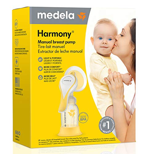 Medela Manual breast pump with Flex Shields Harmony Single Hand for More Comfort and Expressing More Milk