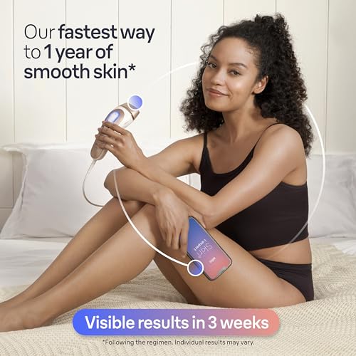 Braun SMART IPL Long-lasting Laser Hair Removal Device for Women & Men, Skin i·Expert, Home Hair Removal, Free App, Vanity Case, Venus Razor, 3 Smart Heads, Alternative for Laser Hair Removal, PL7243