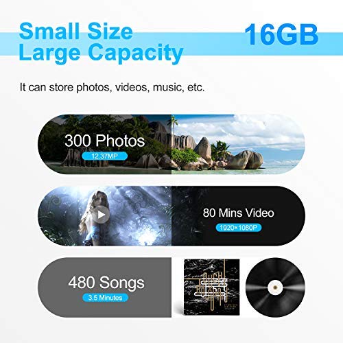 KOOTION 16 GB Micro SD Cards 5-Pack, Class 10 MicroSDHC Flash Memory Card, U1, C10, TF Card with Adapter