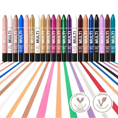 wet n wild Color Icon Cream Eyeliner Eyeshadow Multi-Stick, Moisturizing, Nourishing Velvety Cream-to-Powder Buildable & Blendable Formula, Cruelty-Free & Vegan - Champagne Room