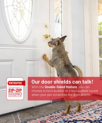 CLAWGUARD - The Ultimate Door Scratch Shield, Frame & Wall Scratch Protection Barrier for Dog and Cat Clawing, Scratching and Damaging Doors, Scratch Shield 18" W x 43" H, Original