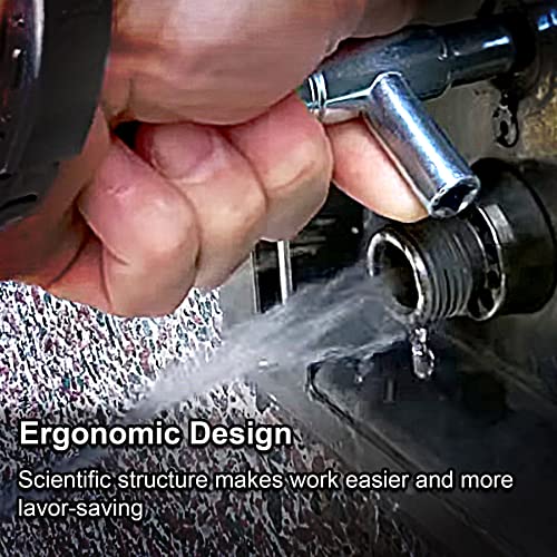 HAUTMEC 4 Way Sillcock Water Key，1/4", 9/32", 5/16", 11/32" Steel Multi-Function Utility Key for Sillcocks Faucets Valves Spigots PL0028