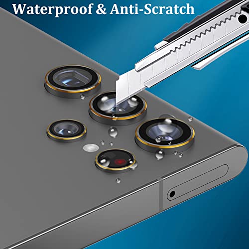 Kanosan Compatible for Samsung Galaxy S24 Plus Privacy Screen Protector Tempered Glass with Camera Lens Protector Anti-Spy Screen Cover (2+2 Pack)
