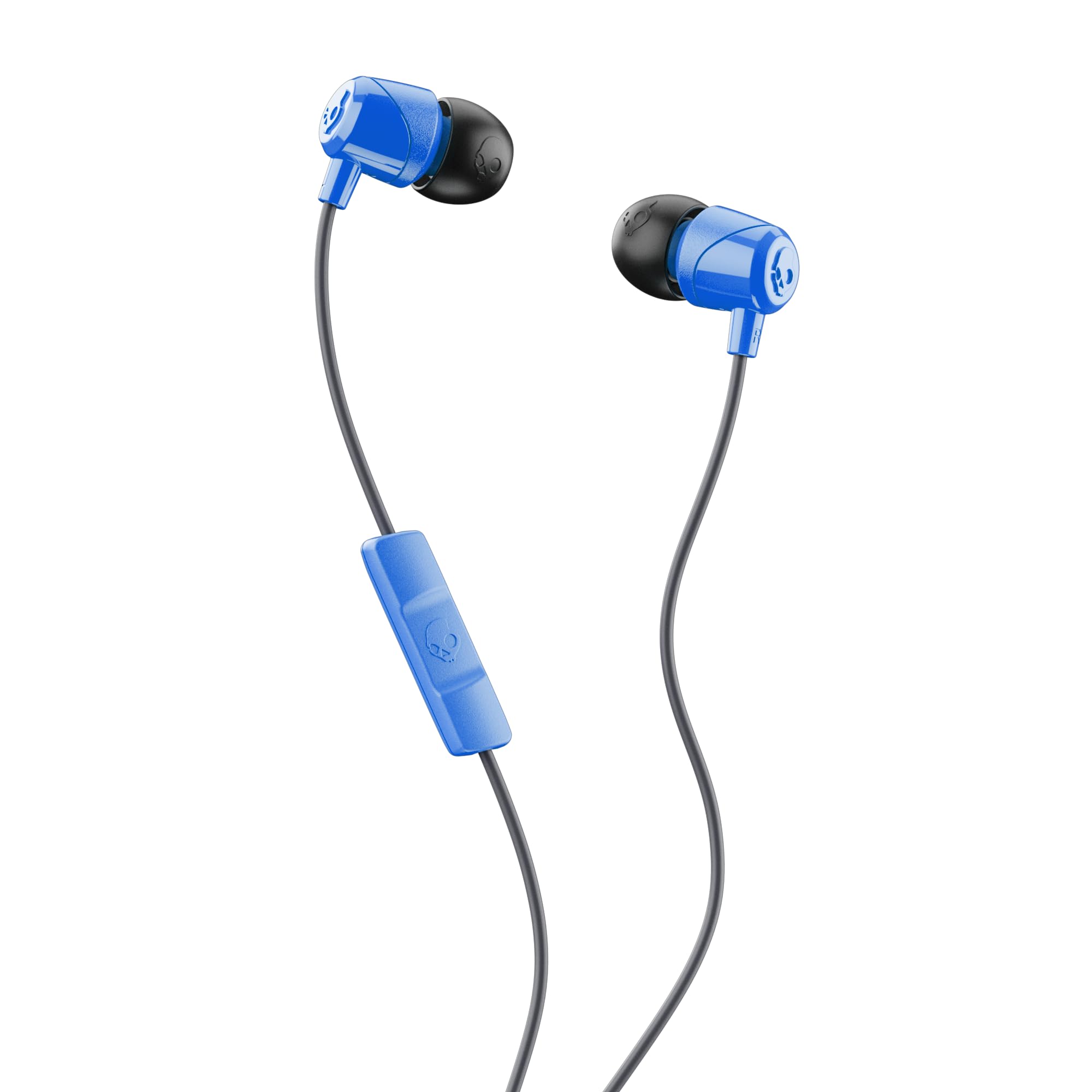 Skullcandy Jib In-Ear Wired Earbuds, Noise Isolating, Microphone, Works with Bluetooth Devices and Computers - Cobalt Blue