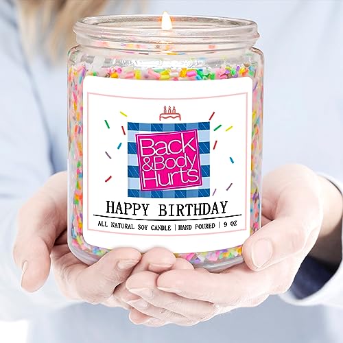 Homsolver Birthday Candles Gifts for Her and Him, Birthday Gifts for Women Men, Unique Best Friend Birthday Gift Ideas -Happy Birthday Candles