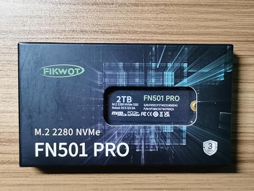 Fikwot FN501 Pro 256GB NVMe SSD - M.2 2280 PCIe Gen3 x4 Internal Solid State Drive with Graphene Cooling Sticker, Up to 3,500MB/s, SLC Cache 3D NAND TLC, Compatible with Laptop & PC Desktop