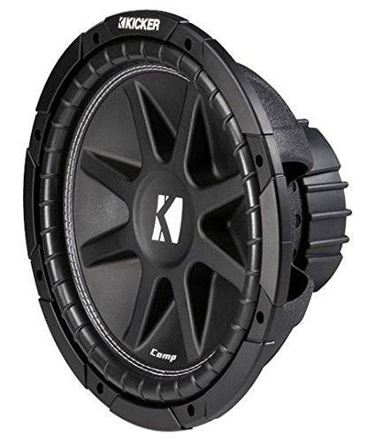 American Sound Connection Kicker Bundle Compatible with 2014 - UP Chevy Silverado Crew Cab 43C124 Dual 12" Loaded Sub Box Enclosure with 46CXA8001 Amplifier