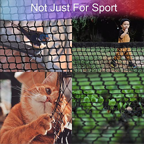 Golf Sports Practice Barrier Net Hitting Nets,Heavy Duty Golf Ball Netting High Impact Practice Barrier Nets Ball Containment Black