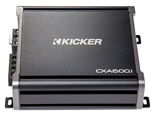 American Sound Connection Kicker Bundle Compatible with 2014 - UP Chevy Silverado Crew Cab 43C124 Dual 12" Loaded Sub Box Enclosure with 46CXA8001 Amplifier