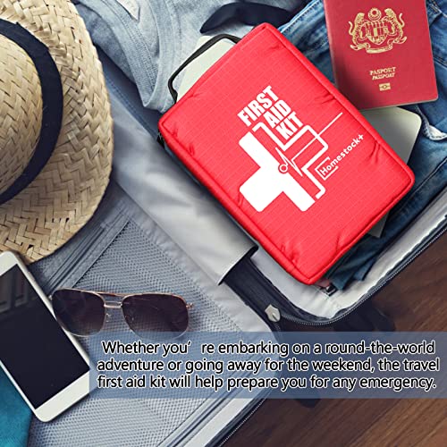 Small First aid Kits,Travel First Aid Kit with Labelled Compartments Molle System Compact Medical Kit for Car, Hiking, Backpacking, Camping, and Cycling