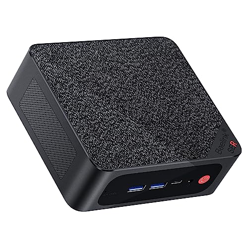 Beelink SER5 MAX Mini PC, AMD Ryzen 7 5800H(7nm, 8C/16T) up to 4.4GHz, Mini Computer 16GB DDR4 RAM 1TB NVME SSD, Micro PC 4K@60Hz Triple Display, Mini Gaming Computer WiFi6|BT5.2|54W|HTPC|W-11 Pro