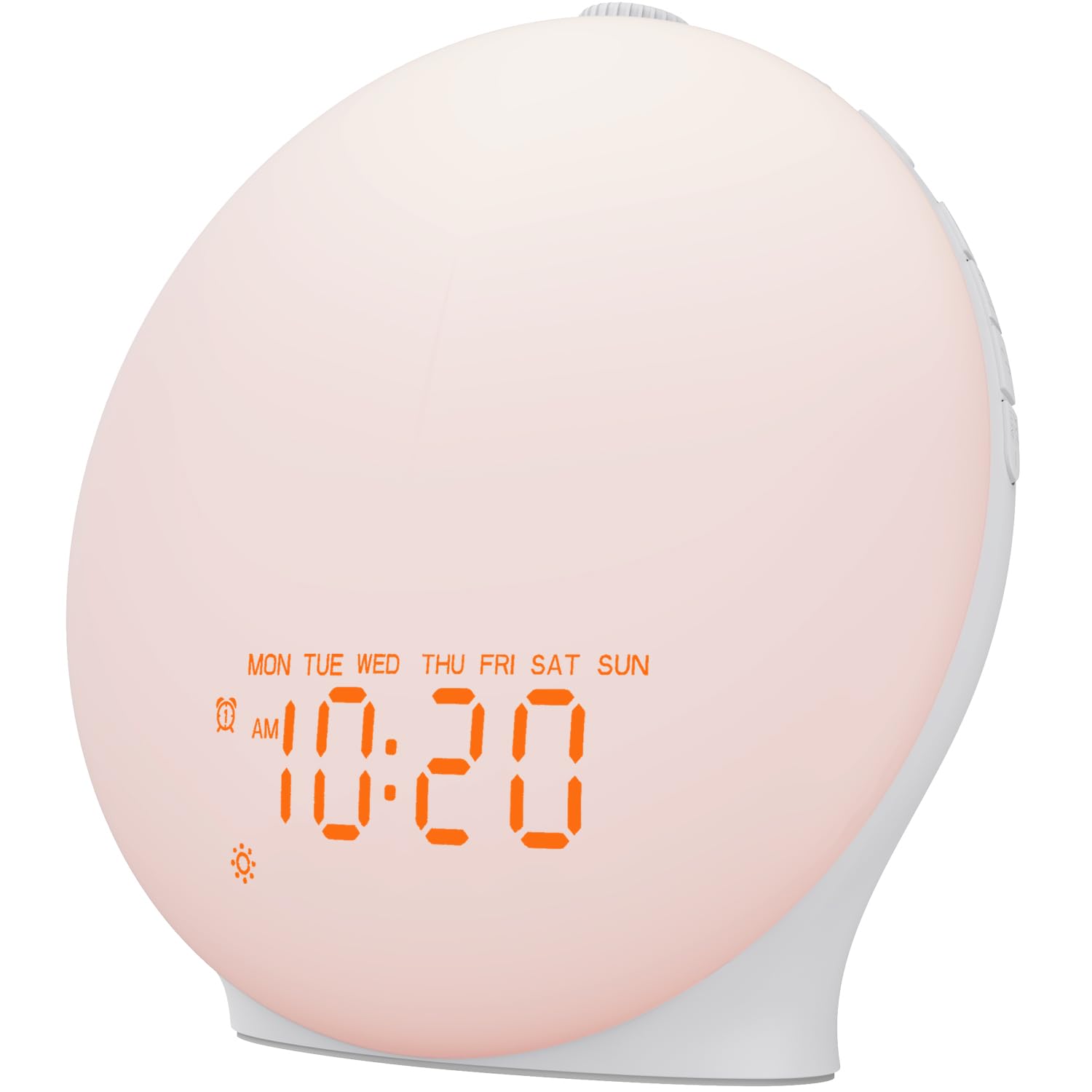 Sunrise Alarm Clock White Noise Sound Machine with 25 Soothing Sounds, 17 NightLights, Bluetooth Speaker Wake Up Light Alarm Clock for Bedrooms, Heavy Sleepers, Baby, Kids, Adults, Seniors, Ideal Gift