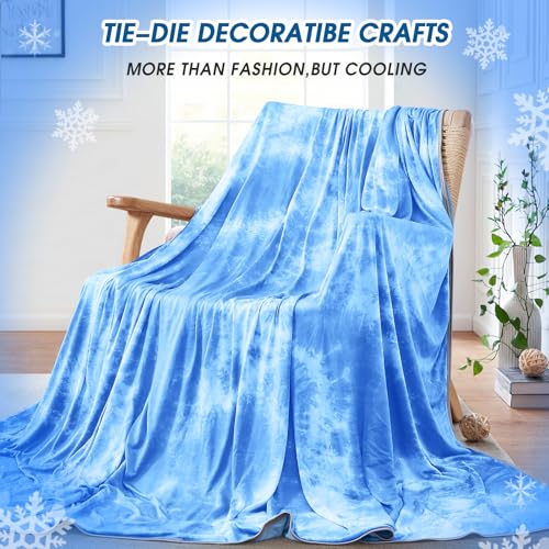 inhand Cooling Throw Blanket, Summer Blankets for Hot Sleepers & Night Sweat, Thin Blanket Cold Cool Lightweight Couch Bed, Light All Season Use