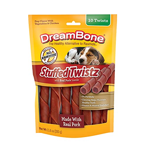 DreamBone RattleBall Small Chews 14 Count, Rawhide-Free Chews For Dogs, With Real Chicken Treats Inside