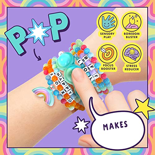 Just My Style Fidgiwear Cosmic D.I.Y. Squish & Pop Jewelry, Create Your Own Fidget Jewelry, Includes Squishy Charms & Fidget Toys, Bracelet Making Kit for Girls, Bead Kit for Kids Ages 6, 7, 8, 9
